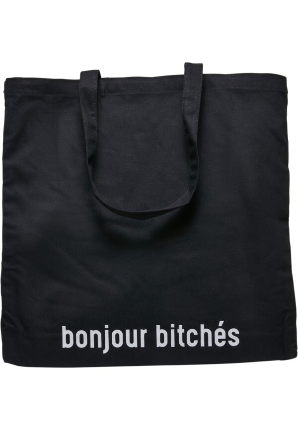 MisterTee Handtasche "Bonjour Bitches Oversize Canvas Tote Bag"