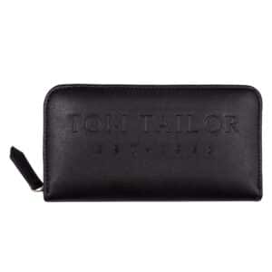 TOM TAILOR Geldbörse "Teresa Long zip wallet" schwarz