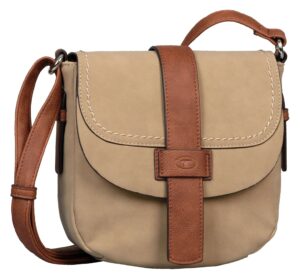 TOM TAILOR Umhängetasche "AMIRA Saddle bag" grau